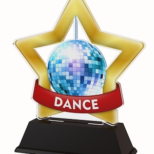 Dance Award Trophy Écoles Clubs "GRAVURE GRATUITE" 