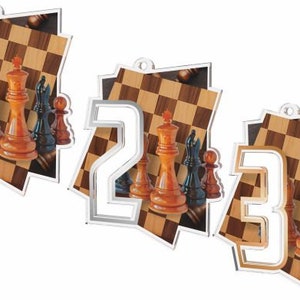Trophy Monster 10  Pieces Of 1st  Place  of Acrylic  Medal Chess  Award 3 1/2&quot; | for Club, School & Presentations |
