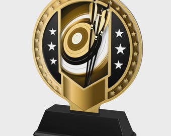 Classic Sentinel Stainless Steel Archery Trophy |FREE ENGRAVING+DELIVERY| | Bulk Discounts Available |Free Engraving