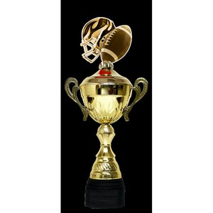 Trophymonster Luxury Large Gold  Metal Football Trophy Cup 3 Sizes