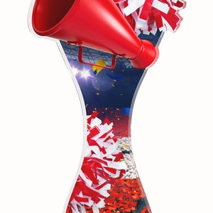 Trophy Monster Cheerleader Full Color Or Resin Double Printed  1/8&quot;  Thick Trophy Stunning Award
