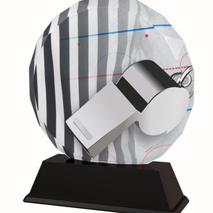 Trophy Monster  Referee Full Color Printed 5/16&quot; Thick Trophy Stunning Award