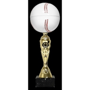Trophy Monster TL 2080 Baseball  Trophy -  White And Gold is a fantastic premium Baseball award.