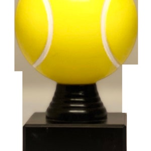Trophy Monster  Tennis Trophy Stunning Award With 3D Ball Size  5 3/4&quot;