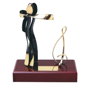 Trophy Monster Barcelona Ballroom Dancing Handmade  Metal Trophy