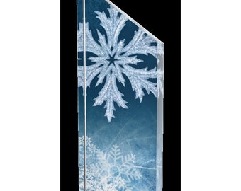 TrophyMonster  Snowflake  Trophy  Full Color Printed 1&quot; Thick Acrylic  Stunning Award 3 Sizes