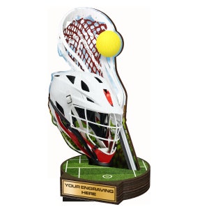 Trophy Monster Lacrosse  Wood Plaques Trophy Awards &quot; Eco Friendly &quot;