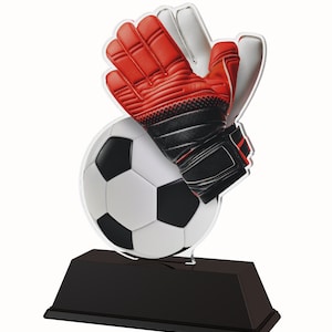 Trophy Monster  Soccer Goalkeeper Full Color Printed 5/32&quot; Thick Trophy Stunning Award