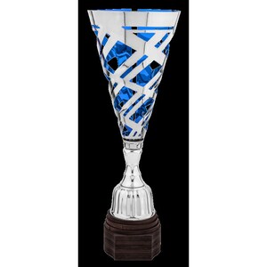Trophymonster Silver And Blue Laser  Cup 3 Sizes