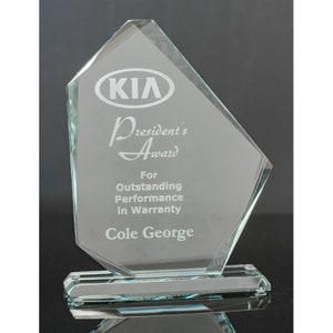TrophyMonster  Glass  1/2&quot; Thick Stunning Award 3 Sizes
