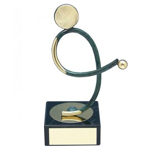 Trophy Monster Bilbao Bowling Handmade  Metal Trophy