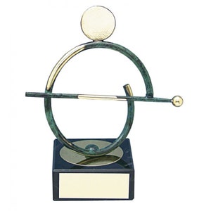 Trophy Monster Bilbao   Snooker Player Handmade  Metal Trophy