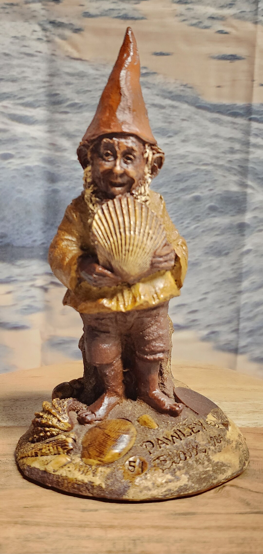 Figurine Gnome Tom Clark Happy #57 - Vintage 1984 - Résine - Bon état