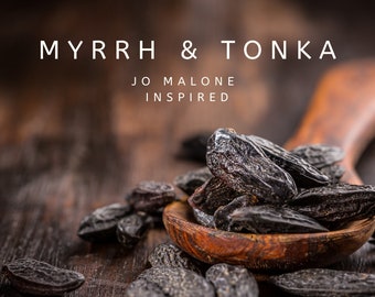Myrrh and Tonka Luxury Fragrance and Diffuser Oil - Inspired By Jo Malone, Various Sizes,  Free P&P