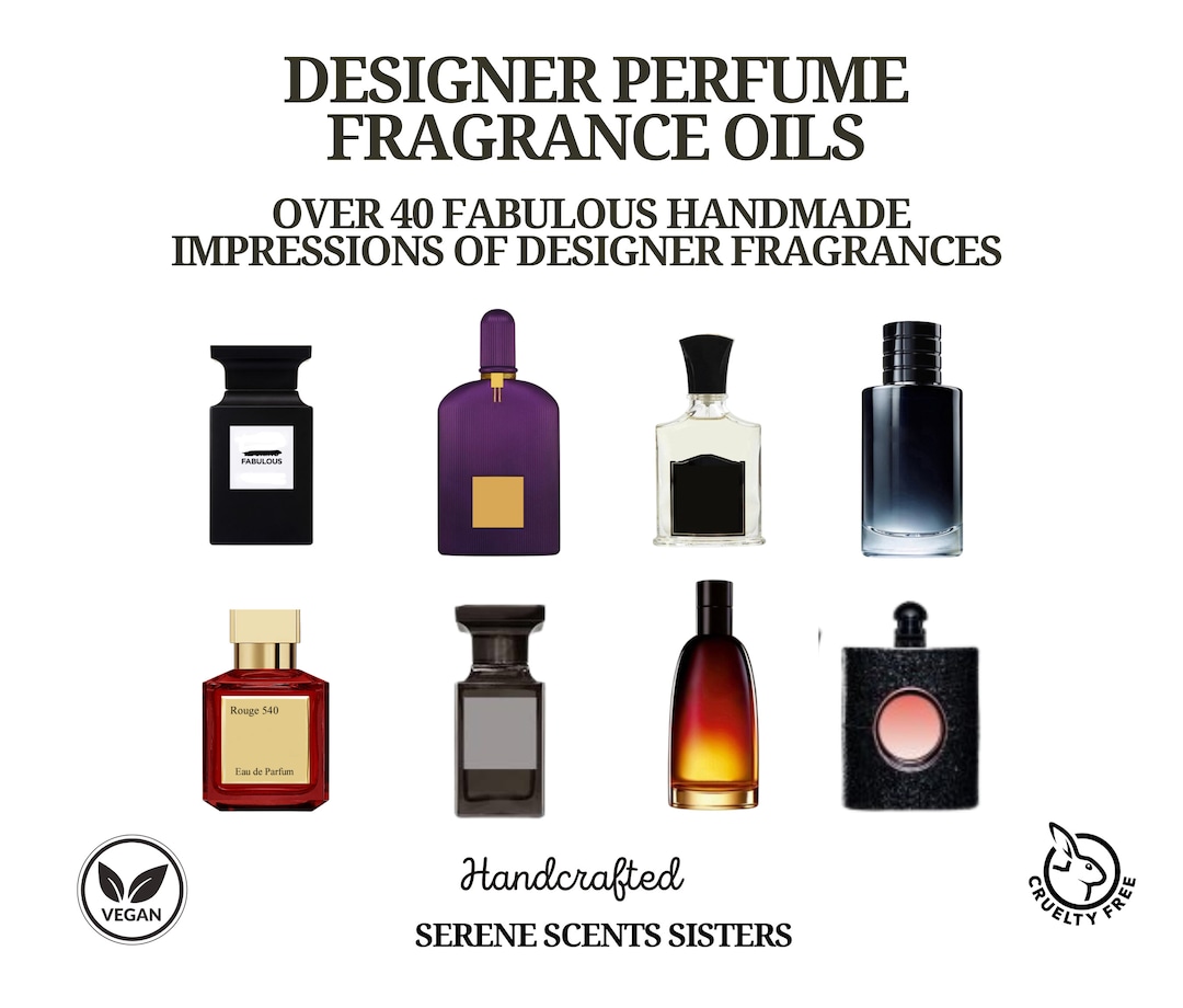 Designer Perfume Inspired Fragrance Oils 10ml. Various Fragrances. Free