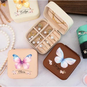 Personalisierte Schmetterling Schmuckschatulle, Schmetterling Geschenke, Schmuckhalter, Geschenk für Mutter, Frau Geschenke, Schwester Geburtstagsgeschenk, Schmetterling Liebhaber Geschenk,