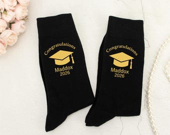 Graduation Gift Socks Custom Grad Socks Congratulations Graduation 2026 Socks Personalised Gift college grad gift,high school, student gift