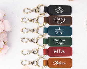 Personalized Leather Keychain, Customized Keychain,Custom Leather Key chain,coordinates key chain longitude latitude keychain,Best Gift