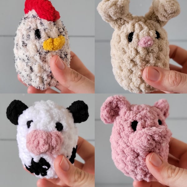 Farm Pocket Pets Crochet Pattern Download