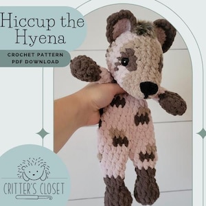 Hiccup the Hyena-haakpatroon, haakpatroon hyena&#39;s