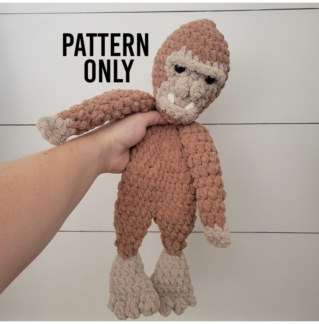 Burley the Bigfoot Crochet Pattern Bigfoot Crochet Pattern Etsy