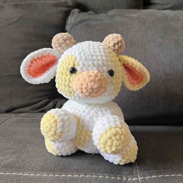 Häkelanleitung Kuh Anleitung Chubby Cow Crochet Pattern Digital Cute Kawaii