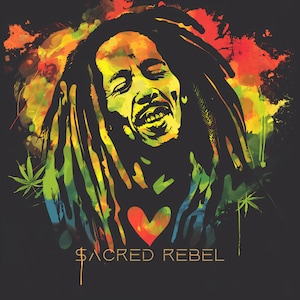 Bob Marley One Love Rasta PNG One Love Bob Marley Reggae SVG Rastafari Bob Marley et marijuana Téléchargement numérique Bob Marley Tribute Art