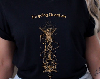 Quantum Physics Science Alchemy Sacred Geometry Tee, Perfect for Spiritual Awakening, Boho Hippie Style, Astronomy DNA Long Sleeve Shirt