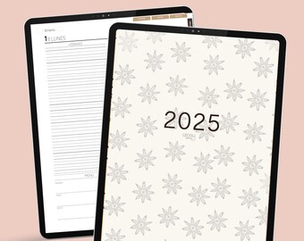 2025 Digital Planner for iPad ENGLISH, Digital Agenda, Goodnotes Daily ...