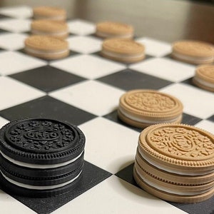 Checkers set - 3D Printed 24 piece set for your board.