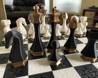 Hexagonal Modern Chess 32 piece set