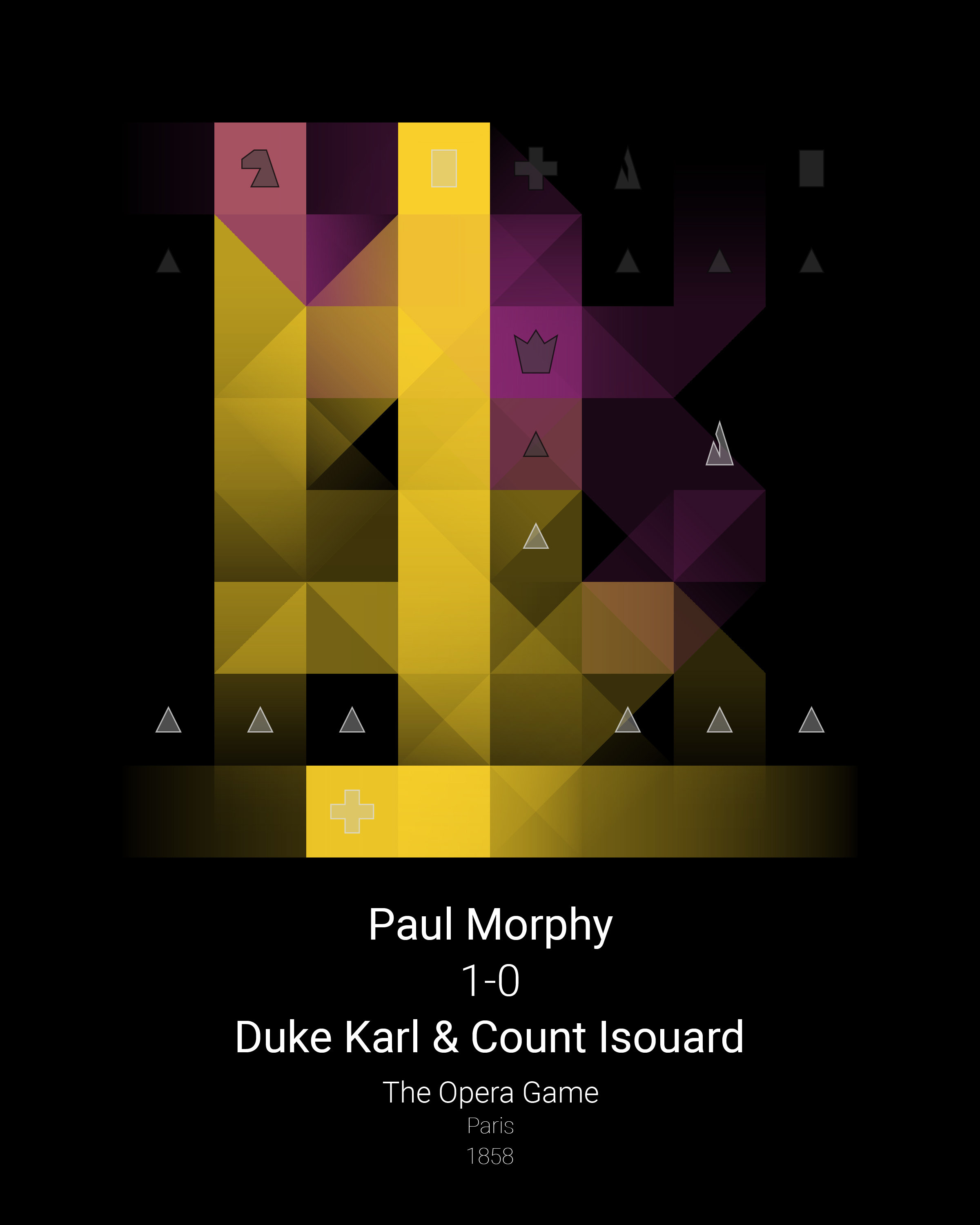 Opera Game (Chess) Paul Morphy VS. Duke Karl II of Brunswick and