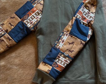 Quilted Crewneck Sweater