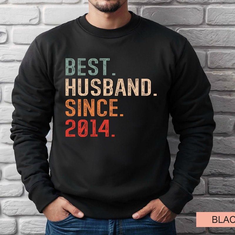 Mens Best Husband Since 2014 - 3 Years Anniversary Gift Shirt