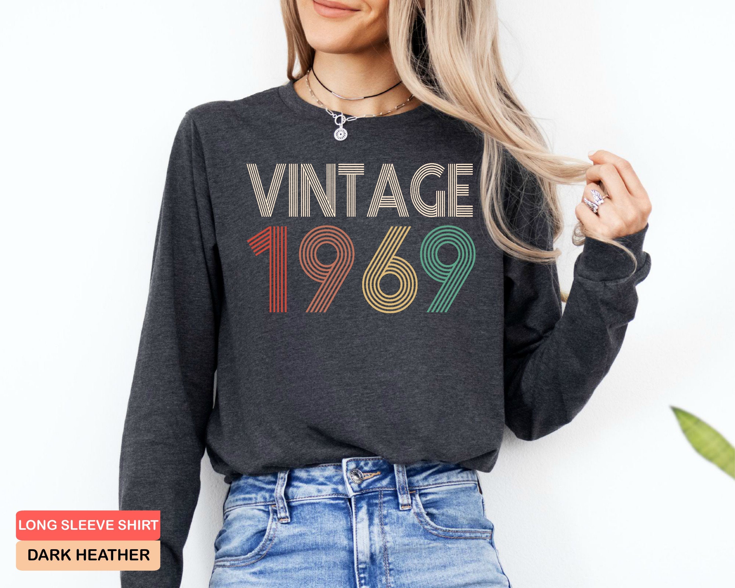 Custom 55th Birthday T-Shirt For Women - Made In 1969 - Personalized Birthday Gift Idea - View #7