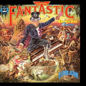 Elton John Captain Fantastic And The Brown Dirt Cowboy vinyl record album LP rock very good plus RARE FIND