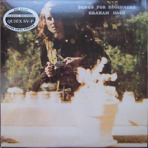 Graham Nash Songs For Beginners vinyl record LP album rock EXCELLENT