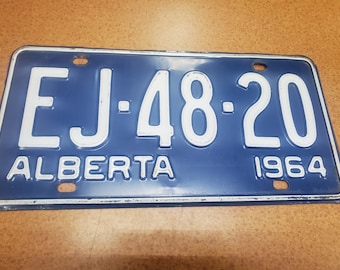 1964 Alberta license plate