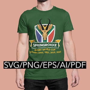 Coppa del mondo di rugby Springbokke del Sud Africa file png/eps/svg/ai/pdf Download digitale
