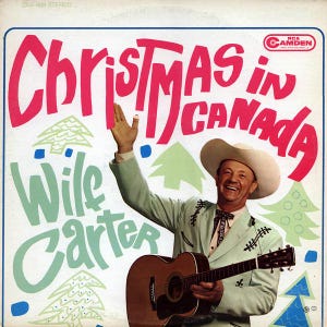 Wilf Carter Christmas In Canada vinile LP, Album Natale/Folk eccellente