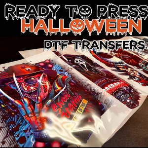 Halloween Ready to press dtf Transfers (ship fast)