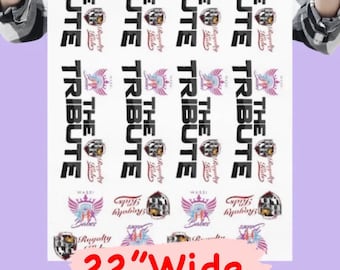Folhas de transferência térmica DTF de 22”: filme colorido para transferência térmica