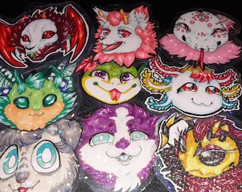 Foil Fursuit badges