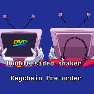 DVD screensaver Tenna Deltarune shaker keychain