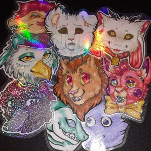 Headshot Fursuit badges