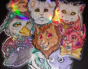 Headshot Fursuit badges