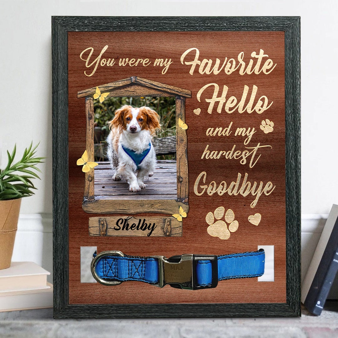 Dog Memorial Picture Frame, Dog Memorial Gifts for Loss of Dog, Pet ...