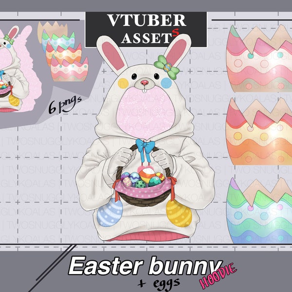 VTuber Assets | Easter Bunny + Eggs