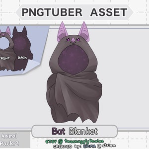 PNGtuber Asset | Animal [pack 2] - Bat Blanket
