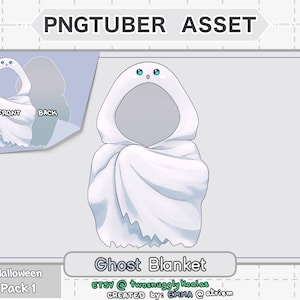 PNGtuber Asset | Halloween [pack 1] - Ghost Blanket